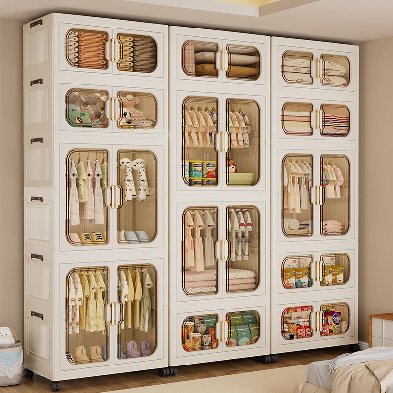 Baby Clothing Dresser - خزانة ملابس أطفال قابلة للطي وملونة