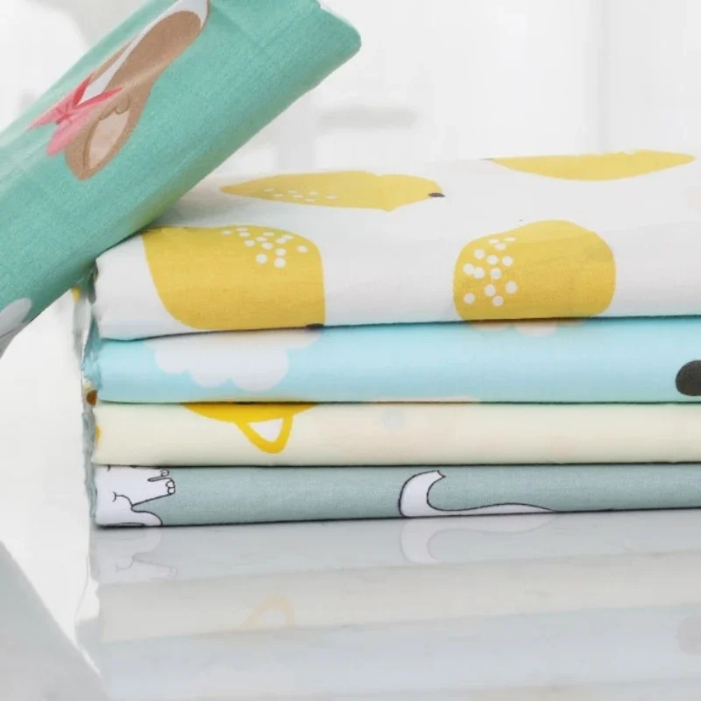 القطن الخالص المطبوعة النسيج ا - مراجعة Baby Clothing Organic وسعره
