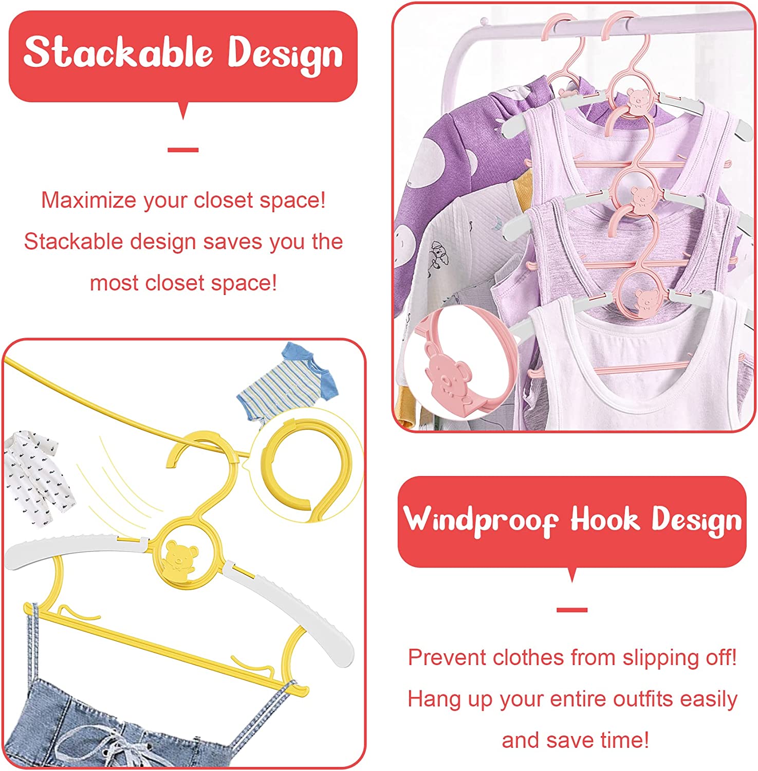 UNTIOR شماعة ملابس أطفال غير ق - مراجعة Baby Clothing Hanging Rack وسعره