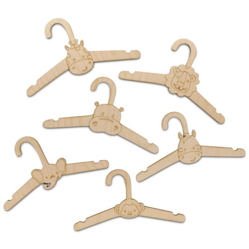 ABJI-20 قطعة شماعات ملابس خشبي - مراجعة Baby Clothing Hanging Rack وسعره